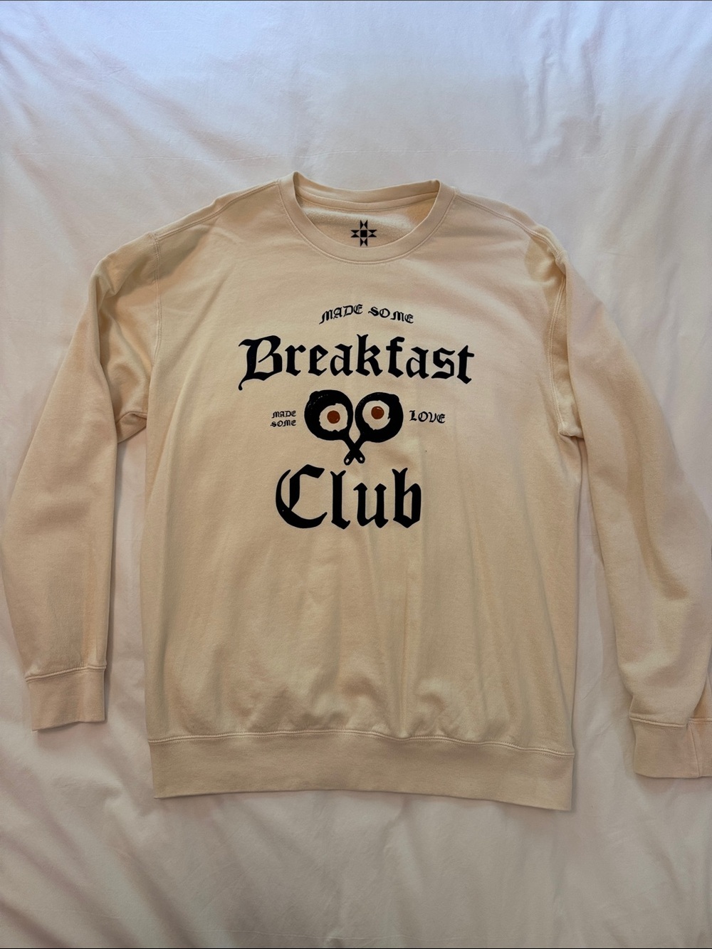 Kacey Musgraves Breakfast Club Graphic Crewneck Sweatshirt - Cream